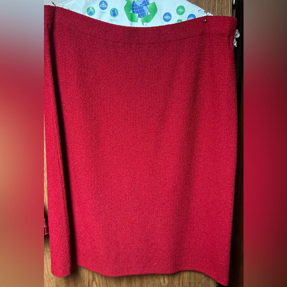 Crimson (red) St. John skirt